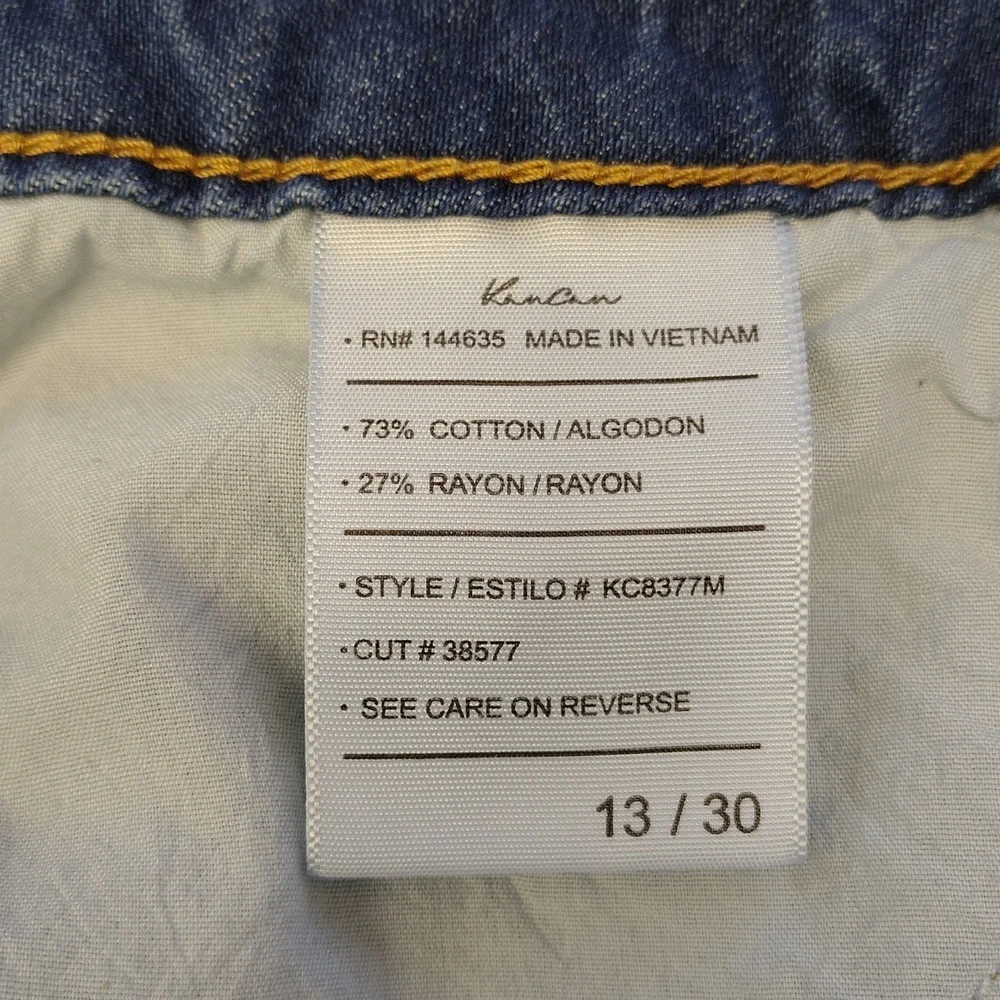 KanCan Blue Distressed Jean Shorts - Picture 8 of 9